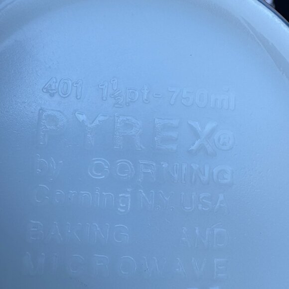 Vintage Pyrex By Corning Snowflake Blue #401 Nesting Bowl Replacement USA - Picture 12 of 14